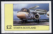 Staffa 1982 Jets #2 imperf deluxe sheet (£2 value) unmounted mint