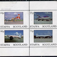 Staffa 1982 Aircraft #3 perf,set of 4 values (10p to 75p) unmounted mint