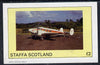Staffa 1982 Aircraft #3 imperf deluxe sheet (£2 value) unmounted mint