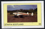 Staffa 1982 Aircraft #3 imperf deluxe sheet (£2 value) unmounted mint