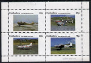 Eynhallow 1981 Light Aircraft #1 perf,set of 4 values (10p to 75p) unmounted mint