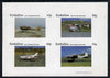 Eynhallow 1981 Light Aircraft #1 imperf,set of 4 values (10p to 75p) unmounted mint