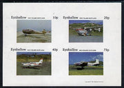 Eynhallow 1981 Light Aircraft #1 imperf,set of 4 values (10p to 75p) unmounted mint