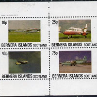 Bernera 1982 Aircraft #07 perf,set of 4 values (10p to 75p) unmounted mint