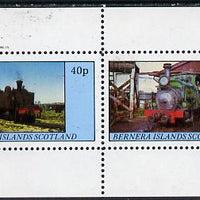 Bernera 1982 Steam Locos #08 perf,set of 2 values (40p & 60p) unmounted mint