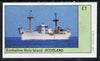 Eynhallow 1982 Merchant Ships imperf souvenir sheet (£1 value) unmounted mint