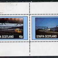 Staffa 1982 Modern Trains perf,set of 2 values (40p & 60p) unmounted mint