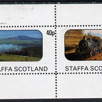 Staffa 1982 Steam Locos #07 perf,set of 2 values (40p & 60p) unmounted mint