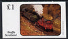 Staffa 1982 Steam Locos #07 imperf souvenir sheet (£1 value) unmounted mint
