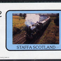 Staffa 1982 Steam Locos #07 imperf deluxe sheet (£2 value) unmounted mint