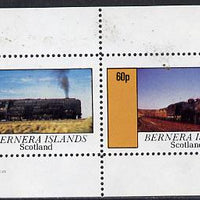 Bernera 1982 Steam Locos #09 perf,set of 2 values (40p & 60p) unmounted mint