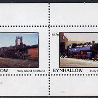 Eynhallow 1982 Steam Locos #14 perf,set of 2 values (40p & 60p) unmounted mint