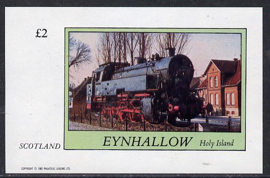 Eynhallow 1982 Steam Locos #14 imperf deluxe sheet (£2 value) unmounted mint