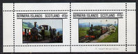 Bernera 1981 Steam Locos #01 perf,set of 2 values (40p & 60p) unmounted mint