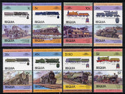 St Vincent - Bequia 1984 Locomotives #1 (Leaders of the World) set of 16 unmounted mint
