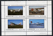 Eynhallow 1981 Light Aircraft #2 perf,set of 4 values (10p to 75p) unmounted mint