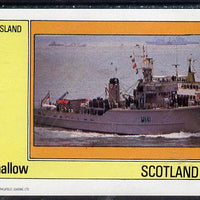 Eynhallow 1982 Warships #2 imperf deluxe sheet (£2 value) unmounted mint