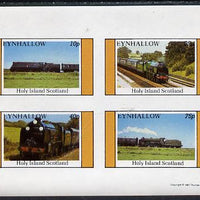 Eynhallow 1981 Steam Locos #04 imperf,set of 4 values unmounted mint