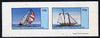 Bernera 1981 Yachts #3 imperf,set of 2 values (40p & 60p) unmounted mint