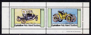 Eynhallow 1981 Cars #2 (Model 'T' Ford & Darracq) perf,set of 2 values (40p & 60p) unmounted mint
