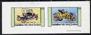 Eynhallow 1981 Cars #2 (Model 'T' Ford & Darracq) imperf,set of 2 values (40p & 60p) unmounted mint