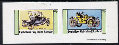 Eynhallow 1981 Cars #2 (Model 'T' Ford & Darracq) imperf,set of 2 values (40p & 60p) unmounted mint