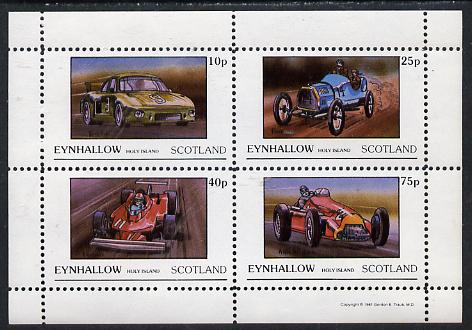 Eynhallow 1981 Racing Cars (Porche, Fiat, Ferrari & Alfa) perf,set of 4 values (10p to 75p) unmounted mint
