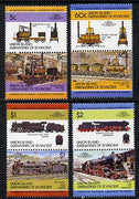 St Vincent - Union Island 1984 Locomotives #1 (Leaders of the World) set of 8 unmounted mint