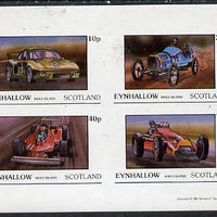 Eynhallow 1981 Racing Cars (Porche, Fiat, Ferrari & Alfa) imperf,set of 4 values (10p to 75p) unmounted mint