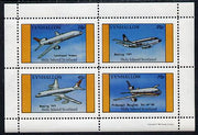 Eynhallow 1981 Airliners #2 perf,set of 4 values (10p to 75p) unmounted mint