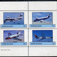 Staffa 1982 Aircraft #6 perf set of 4 values unmounted mint