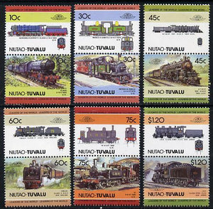 Tuvalu - Niutao 1985 Locomotives #2 (Leaders of the World) set of 12 unmounted mint