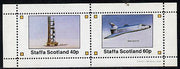 Staffa 1981 Space (Launch Rocket & Shuttle) perf,set of 2 values (40p & 60p) unmounted mint