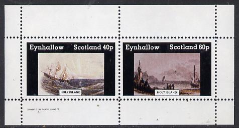 Eynhallow 1982 Paintings of Ships perf,set of 2 values (40p & 60p) unmounted mint