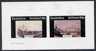 Eynhallow 1982 Paintings of Ships imperf,set of 2 values (40p & 60p) unmounted mint