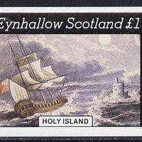 Eynhallow 1982 Paintings of Ships imperf souvenir sheet (£1 value) unmounted mint
