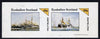 Eynhallow 1981 Warships #1 imperf,set of 2 values (40p & 60p) unmounted mint