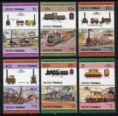 Tuvalu - Niutao 1984 Locomotives #1 (Leaders of the World) set of 12 unmounted mint