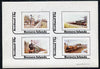 Bernera 1981 Steam Locos #03 imperf,set of 4 values (10p to 75p) unmounted mint