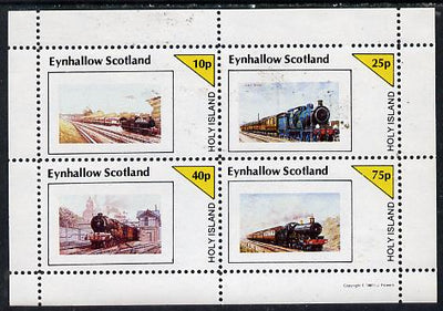 Eynhallow 1981 Steam Locos #05 perf,set of 4 values unmounted mint