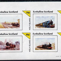 Eynhallow 1981 Steam Locos #05 imperf,set of 4 values unmounted mint