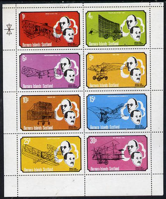 Bernera 1979 Flight Anniversary of Wright Brothers perf,set of 8 values (1p to 30p) unmounted mint