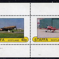 Staffa 1982 WW2 Aircraft #4 perf,set of 2 values unmounted mint