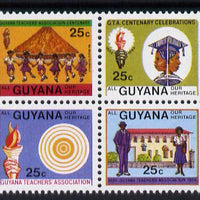 Guyana 1984 Teachers Association set of 4 unmounted mint, SG 1298-1301
