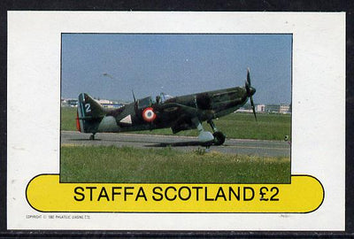 Staffa 1982 WW2 Aircraft #4 imperf deluxe sheet (£2 value) unmounted mint