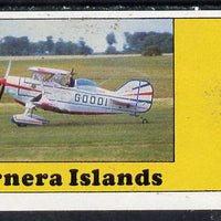 Bernera 1982 Aircraft (Bi-plane) imperf souvenir sheet (£1 value) unmounted mint