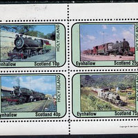 Eynhallow 1981 Steam Locos #06 perf,set of 4 values unmounted mint