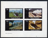 Staffa 1982 Steam Locos #03 imperf,set of 4 values (10p to 75p) unmounted mint