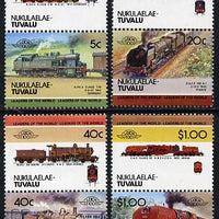 Tuvalu - Nukulaelae 1984 Locomotives #2 (Leaders of the World) set of 8 unmounted mint