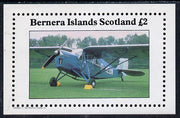 Bernera 1982 Aircraft #09 imperf deluxe sheet (£2 value) unmounted mint